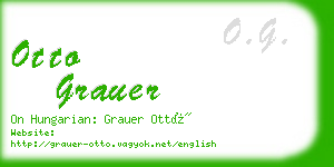 otto grauer business card